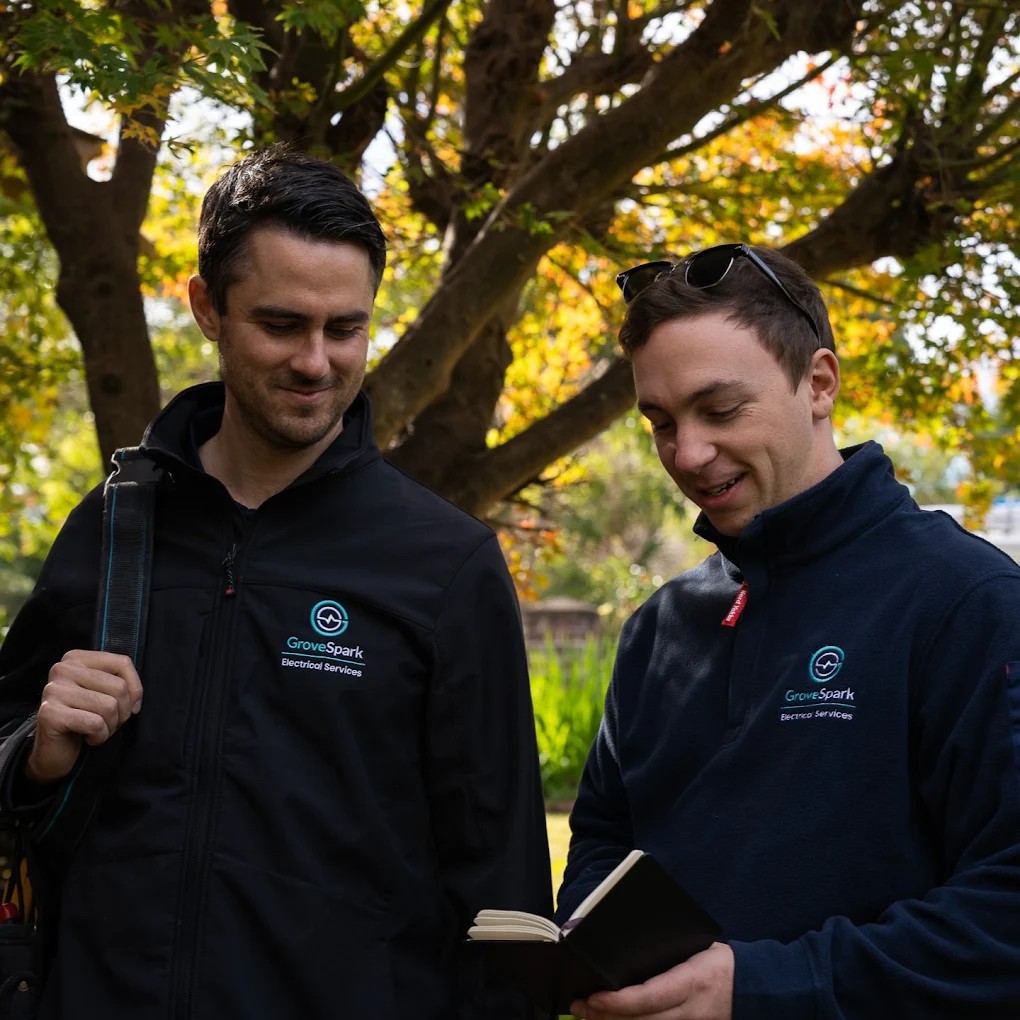 Master electrician certification documentation for Grove Spark in St Ives